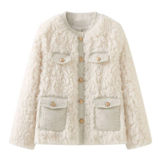 JUFU Puffer Jacket Women's Beige