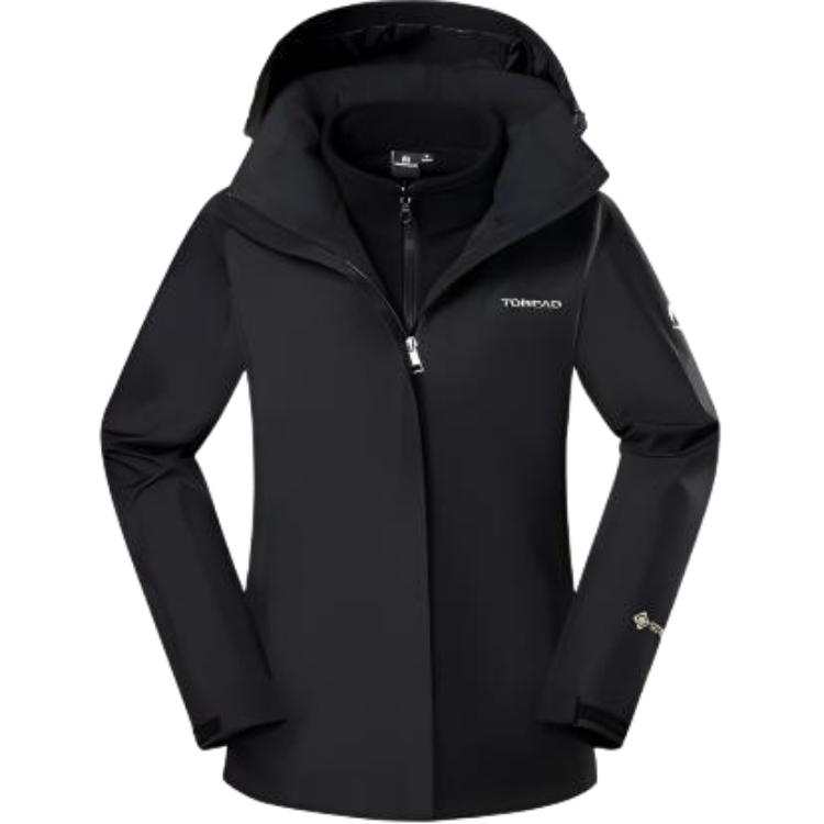 TOREAD Waterproof And Breathable Warm Windbreaker Jacket Women's Black