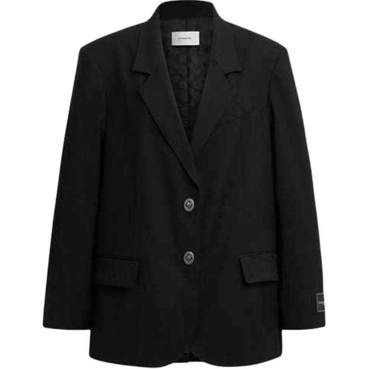 COACH SS25 Business Suit Coat Women's Black