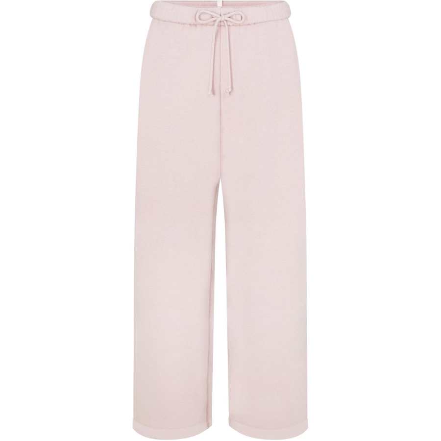 Skims COTTON FLEECE CLASSIC STRAIGHT LEG PANT Casual Pants Women's Barely Pink/Light Pink