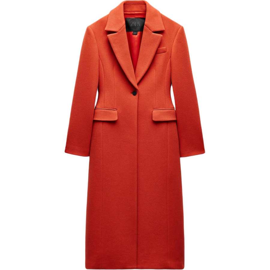 ZARA ZW Series Coats Women's Orange