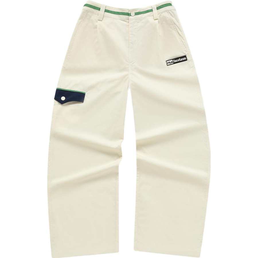 FILA FUSION Casual Pants Women's Maltose White Moderate Other