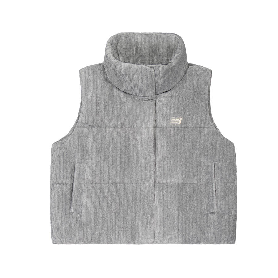 New Balance New Balance Vests Women's Gray Stand Collar Moderate Other