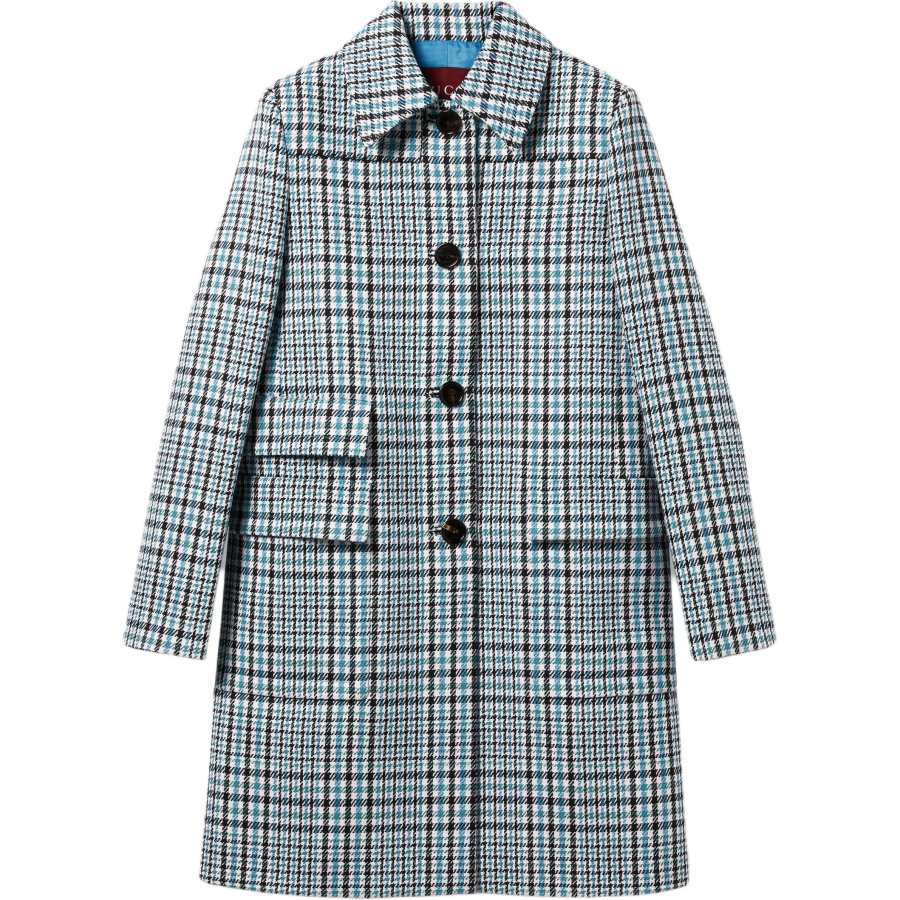 GUCCI Coats Women's Blue Moderate Straight Fit