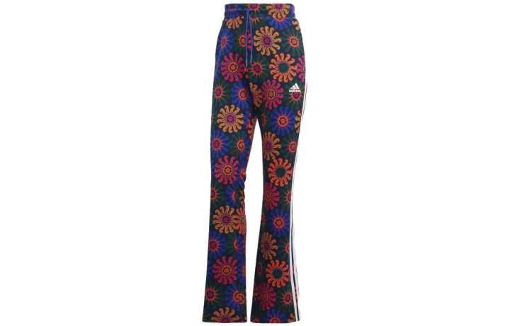 Adidas Adidas Casual Pants Women's Blue Moderate Flared Pants