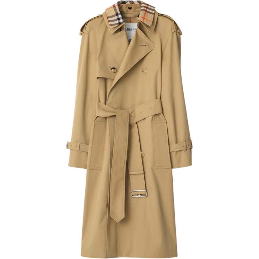 Burberry Notched lapel Cotton Trench Coat