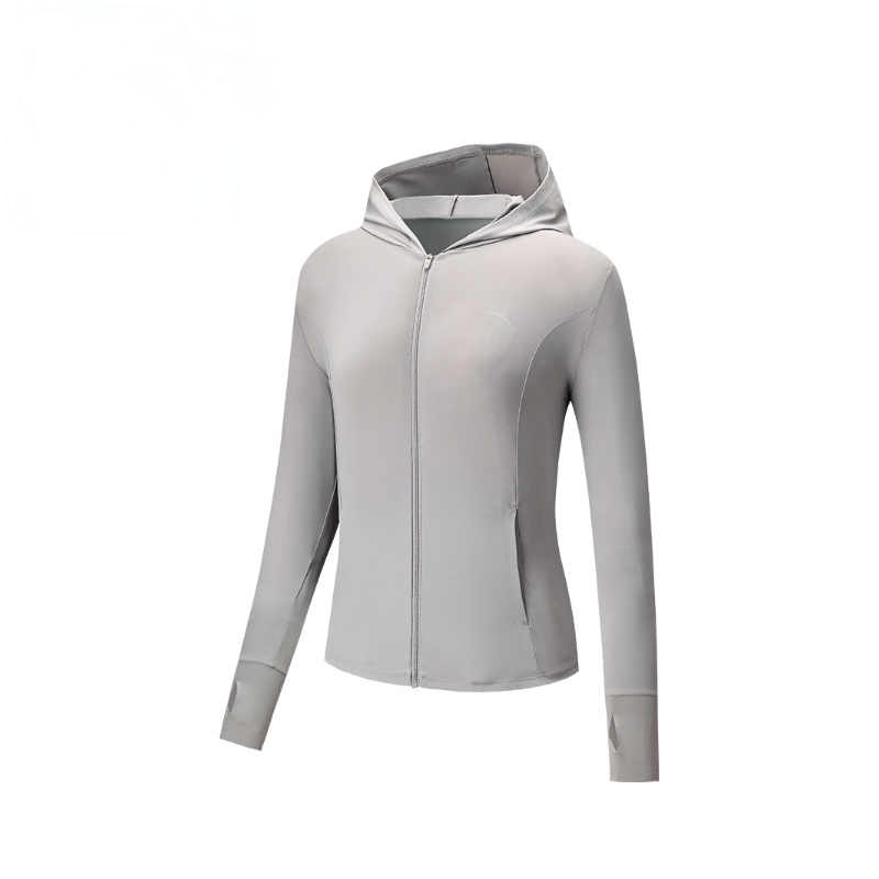 Anta Variety Training Collection Breathable UV Protection Sun Protection Clothing Women's Wild Reed Gray