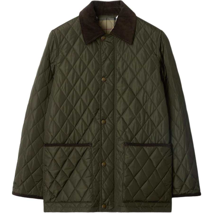 Burberry Quilted Jacket Shale/Brush Ip Check