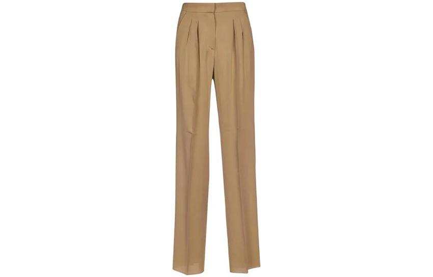 MaxMara Casual Pants Women's Camel Moderate Wide Leg Pants