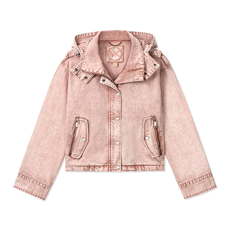 MICHAEL KORS FW24 Denim Jacket Women's Light Brick Red