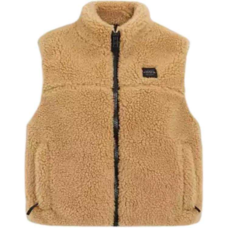 COACH Vests Women's Yellow Stand Collar Moderate Other
