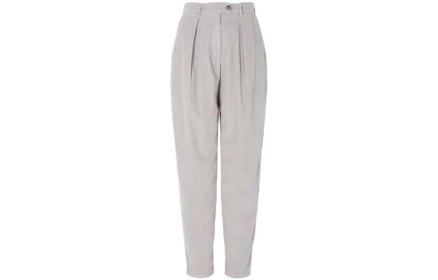 EMPORIO ARMANI Casual Pants Women's Gray Moderate Tapered Pants