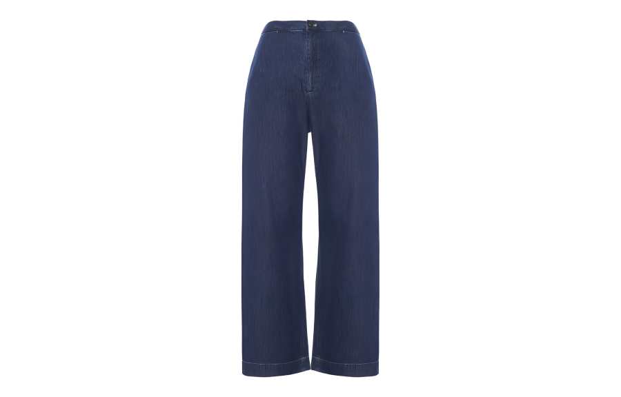 UNIQLO X INES DE LA FRESSANGE UNIQLO X Ines De La Fressange Casual Pants Women's Navy Blue Moderate Straight Fit Pants