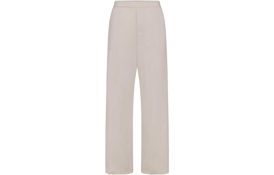 Skims Casual Pants Women's Beige Moderate Straight Fit Pants