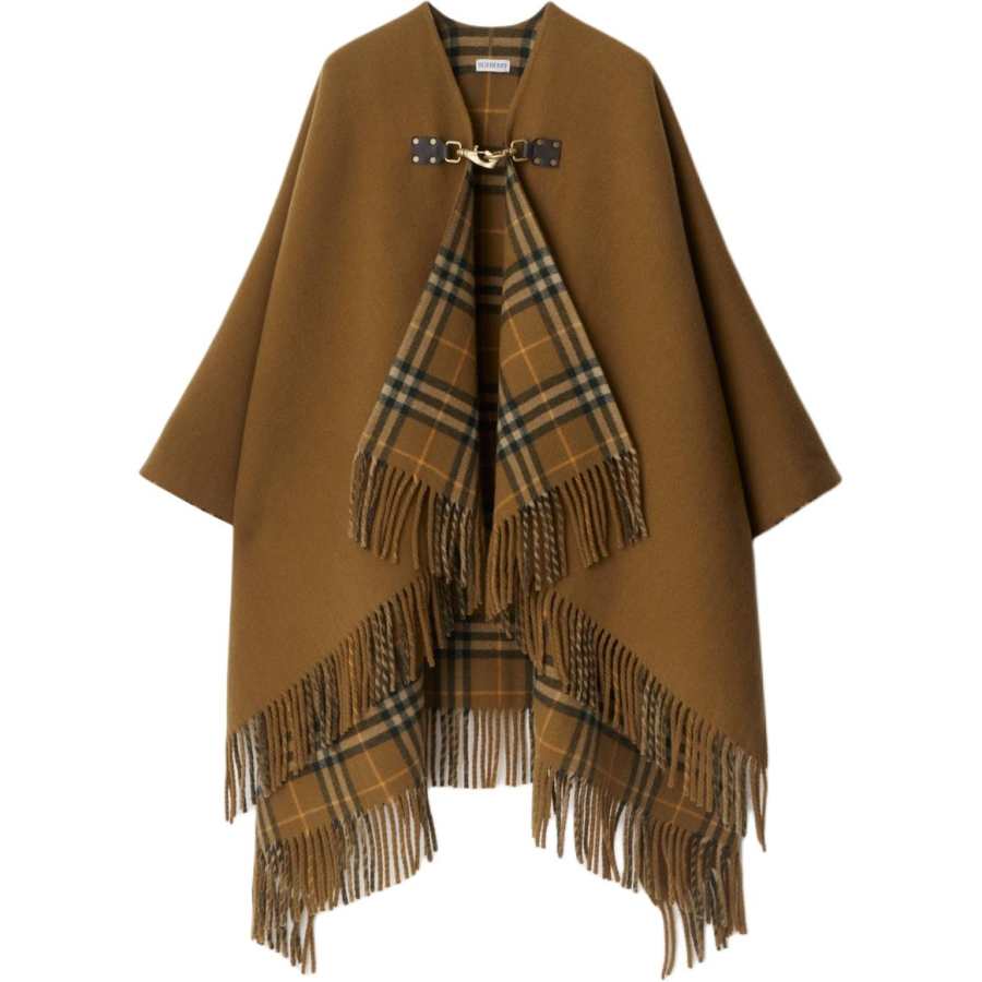 Burberry Burberry Check Wool Cape