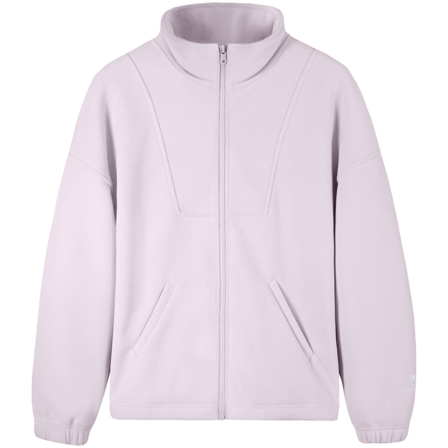 CAMEL Urban Function Series Sports Polar Fleece Lined Thermal Stand Collar Cardigan Loose Fit Anti Static Jacket
