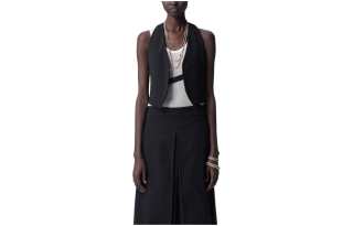 Ann Demeulemeester Mary Micro Waistcoat Vest Women's Black