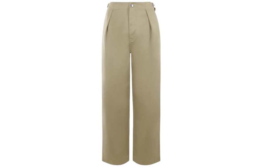 Burberry Straight-Leg Buckle-Waist Trousers