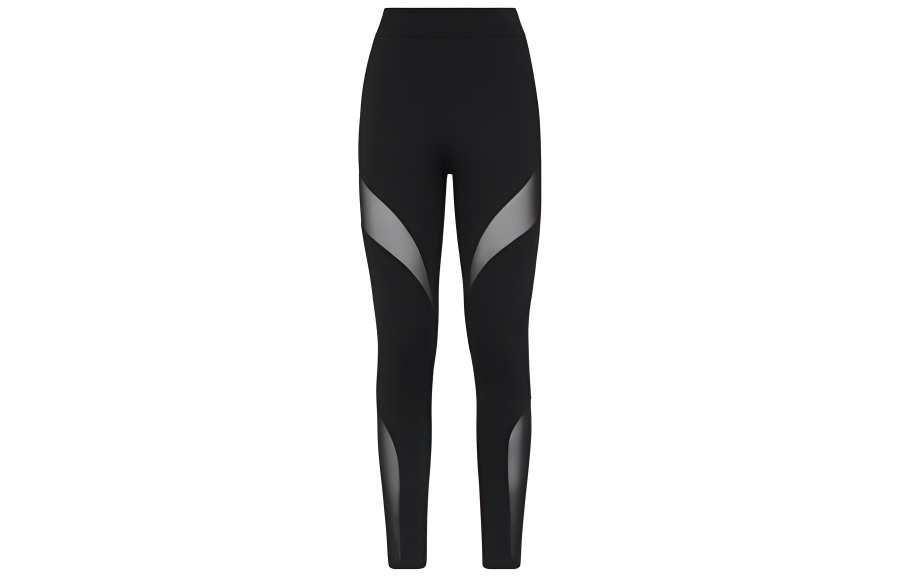 PHILIPP PLEIN Philipp Plein sheer-panel ribbed stretch leggings