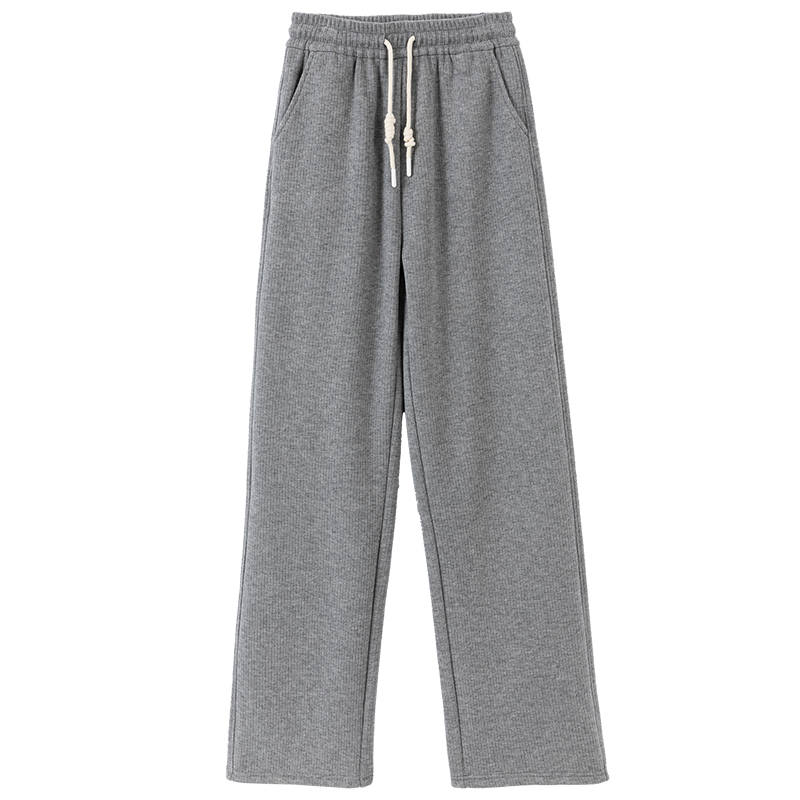 XIANGYING Casual Pants Women's Thickened And Fleece Lined Wide Leg Pants