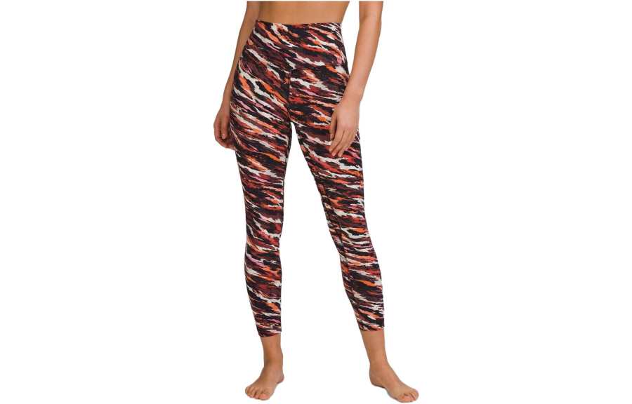 Lululemon Casual Pants Women's Tiger Tide Smoky Red Multicolor Moderate Slim Fit Pants