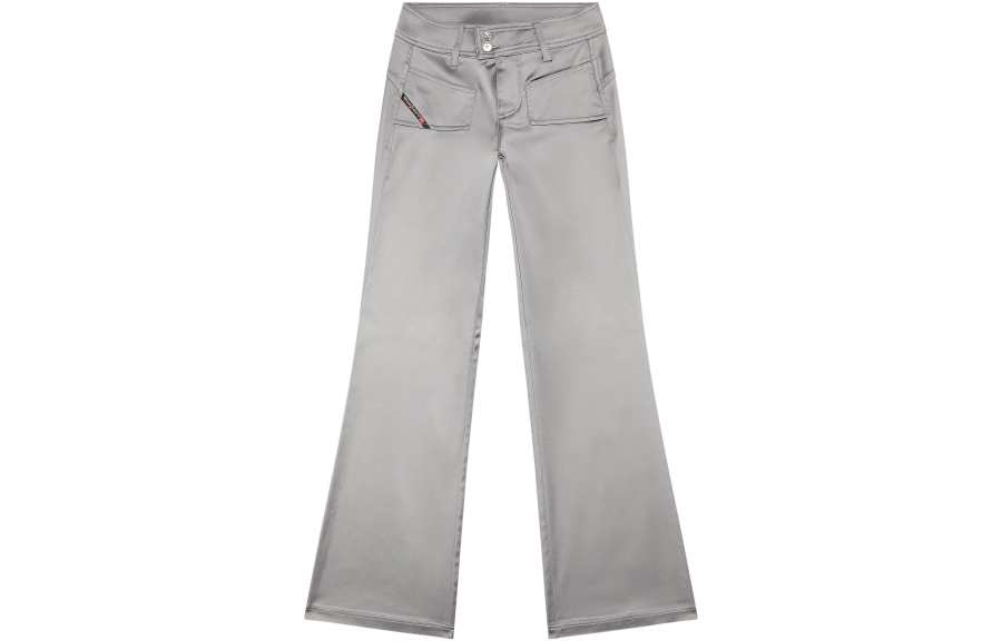DIESEL FW23 Casual Pants Women's Light Gray