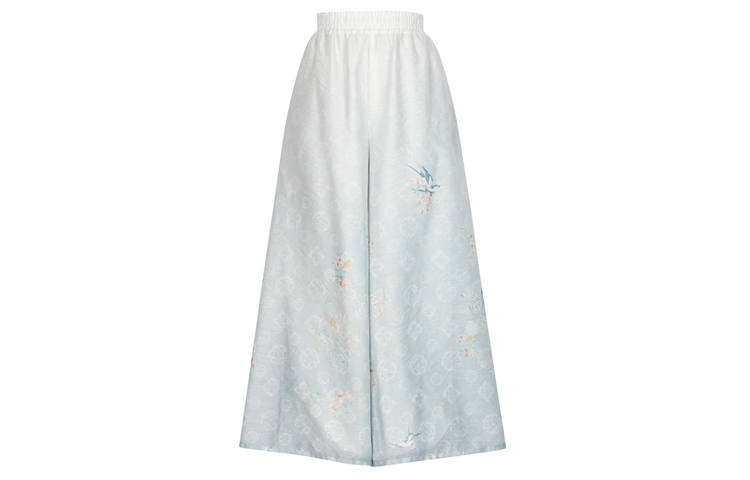 SNBL Casual Pants Women's Blue Thin Wide Leg Pants