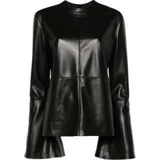 NANUSHKA Bolda Faux leather Blouse