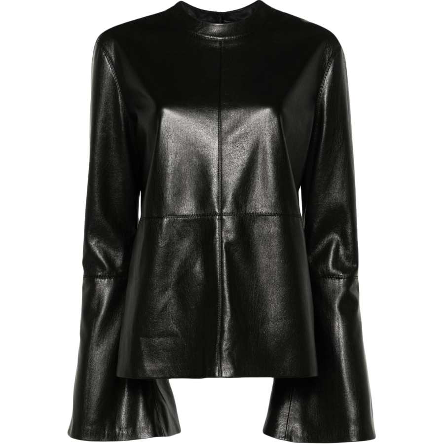 NANUSHKA Bolda Faux leather Blouse