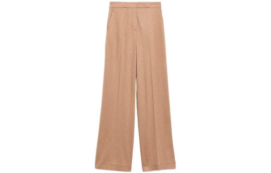 MaxMara Casual Pants Women's Camel Moderate Wide Leg Pants