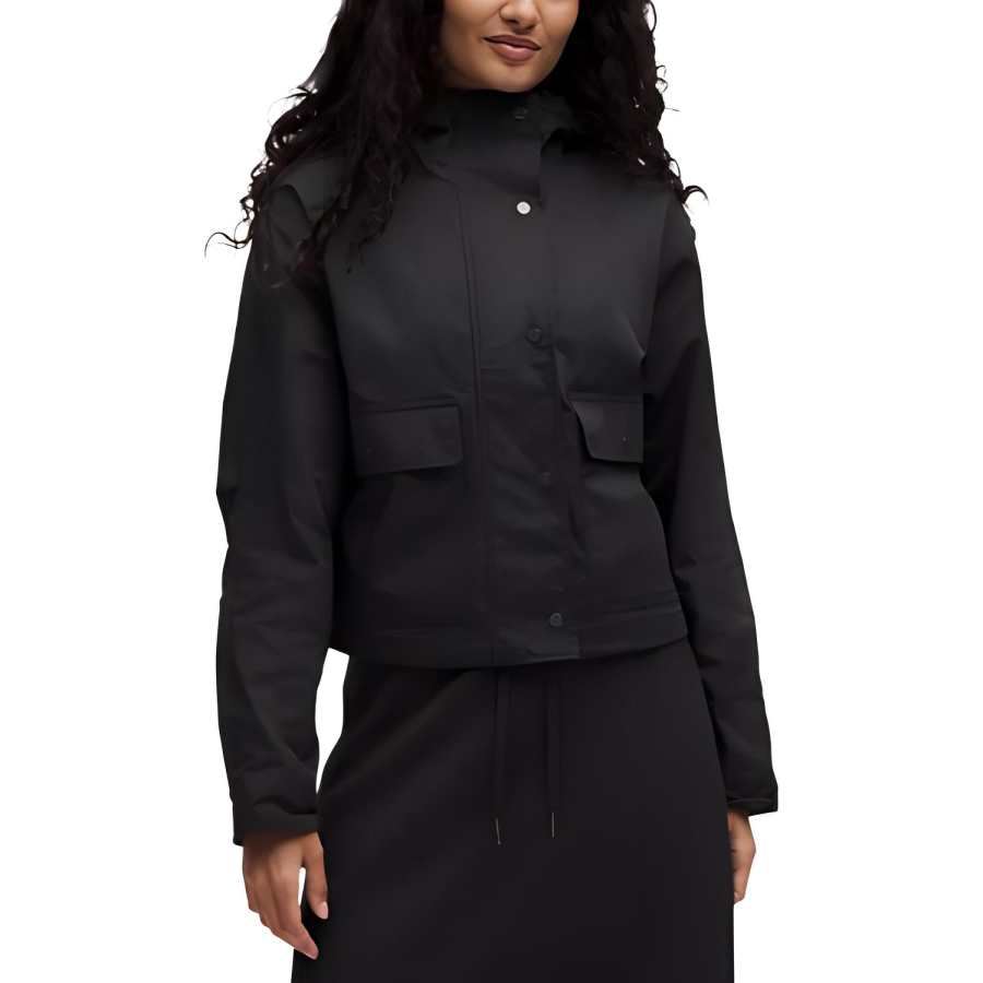 Lululemon Cropped Utility Windbreaker Trench Coat Women's