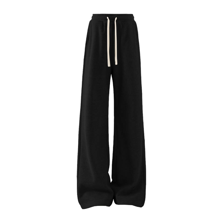 MINISO Casual Pants Women's Thickened And Fleece Lined Wide Leg Pants