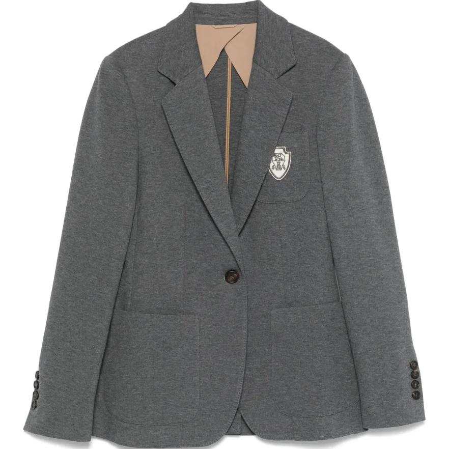 Brunello Cucinelli SS25 Business Suit Coat Women's Gray