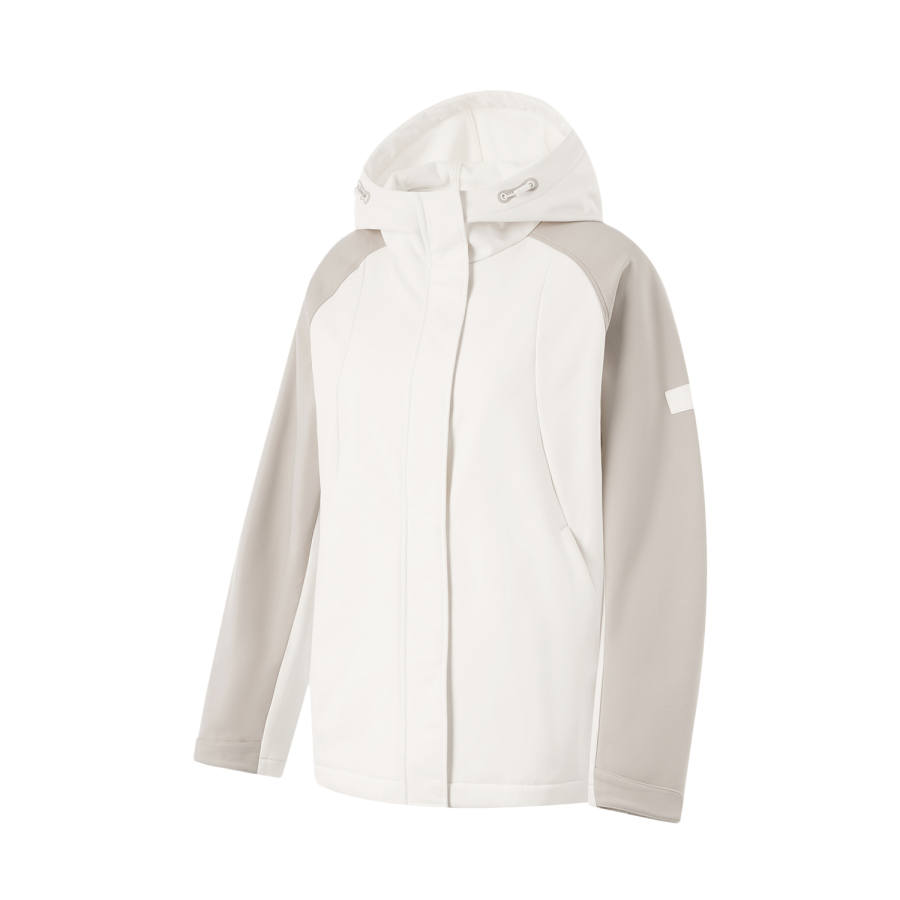 Li-Ning Li Ning Fitness Series Trench Coat Women's Champagne White/Dusty Gray