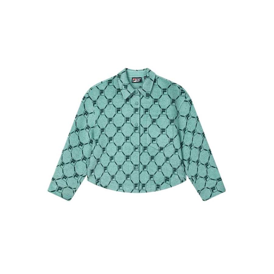 FILA Velvet feel Coat Women's Dream Field Green