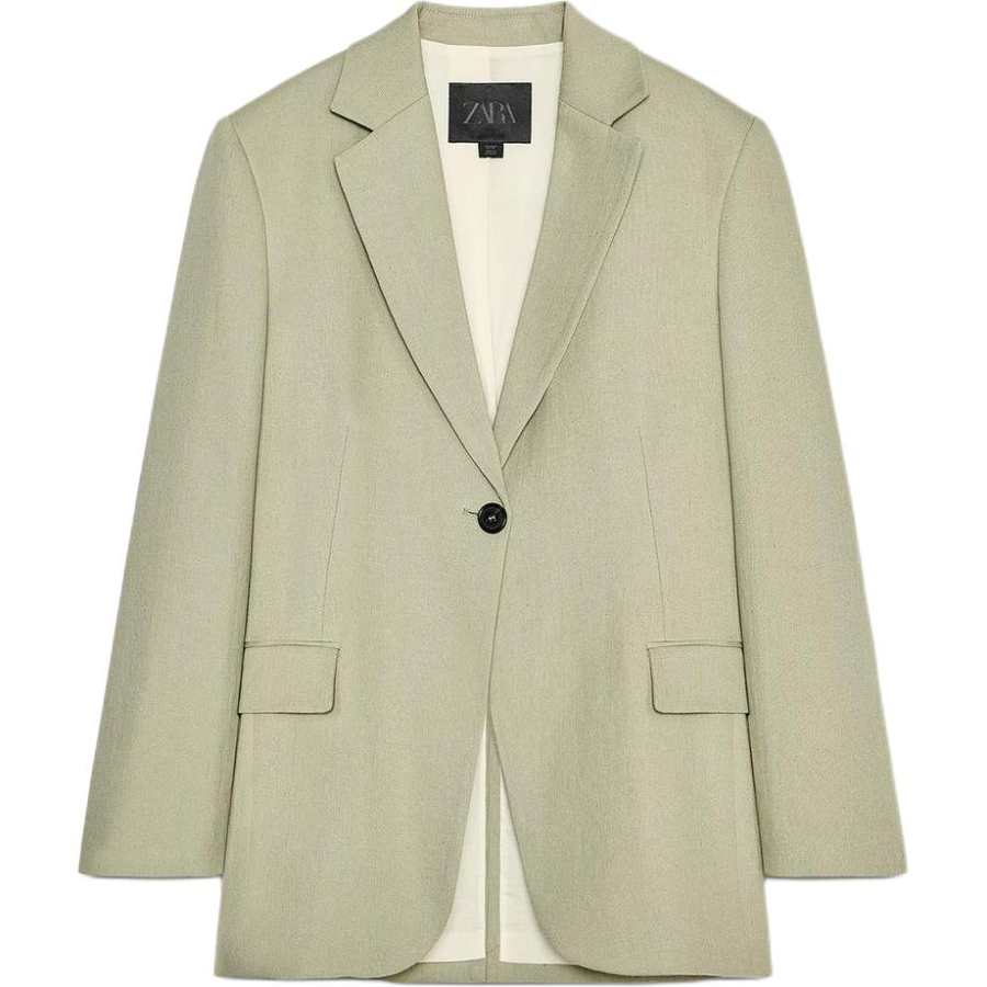 ZARA ZW Business Suit Women's Lake Green