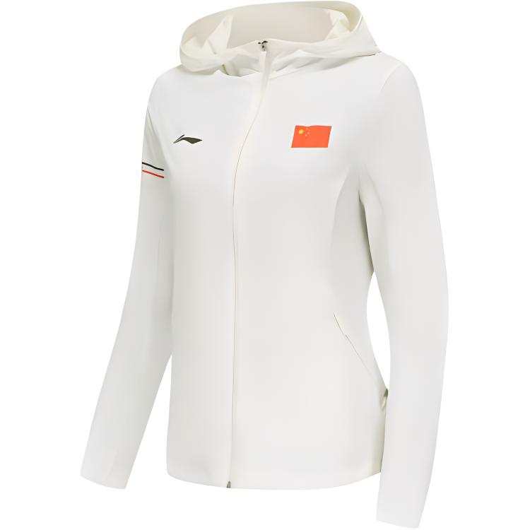 Li-Ning Li Ning Trench Coat Women's Champagne White