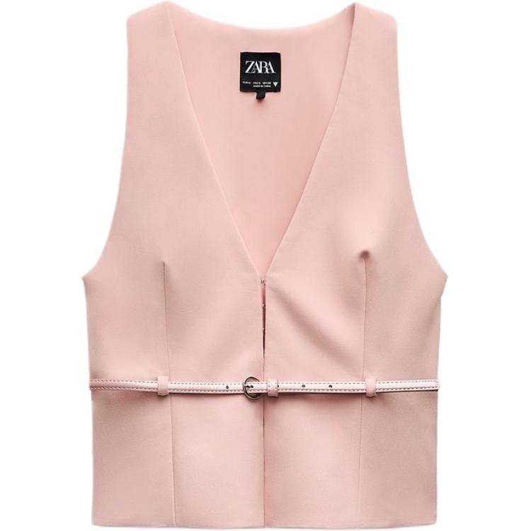 ZARA Vests Women's Pink Moderate