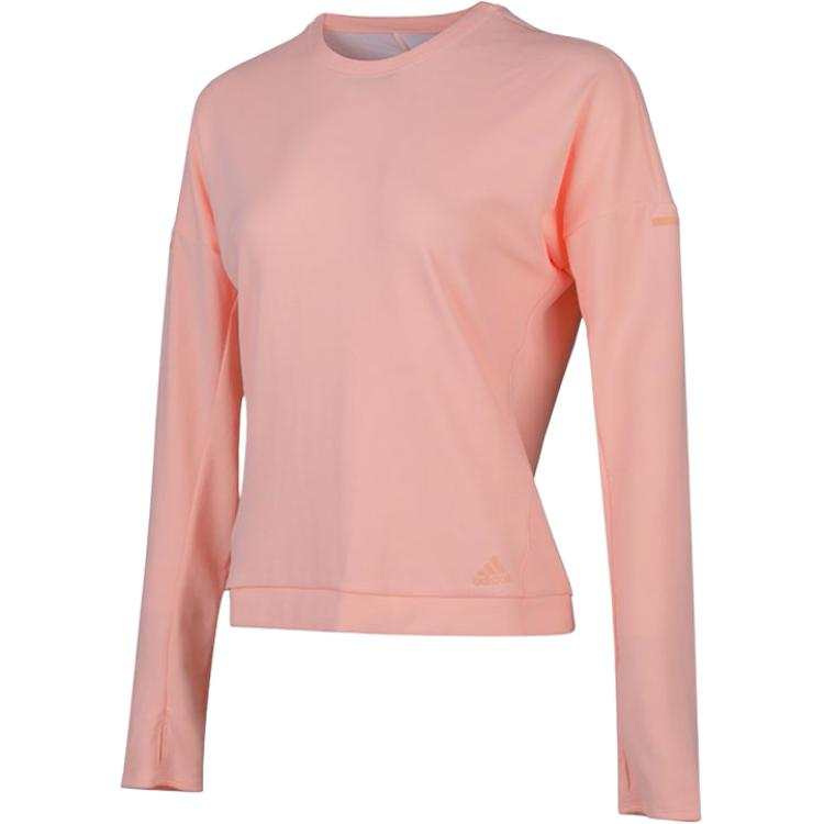 Adidas Adidas Sweatshirts Women's Pink Crew Neck Moderate