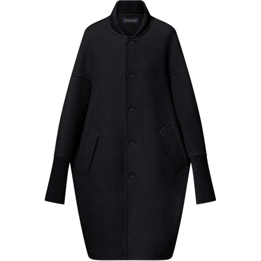LOUIS VUITTON Lv Slouchy Long Bomber Coat
