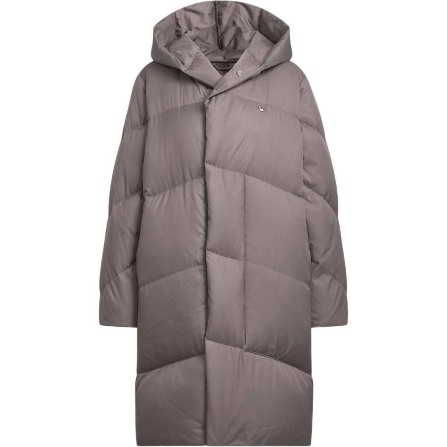 Adidas Originals LONG DOWN JACKET Down Coats Women's Charcoal Gray