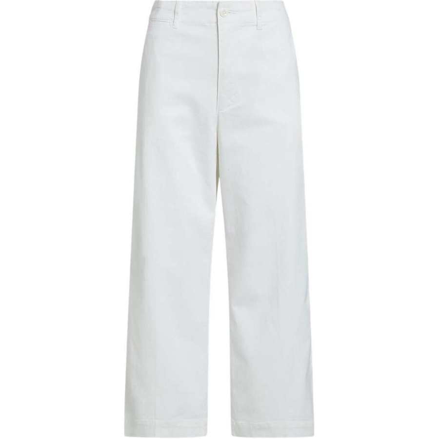 Polo Ralph Lauren Twill Wide Leg Cropped Trousers