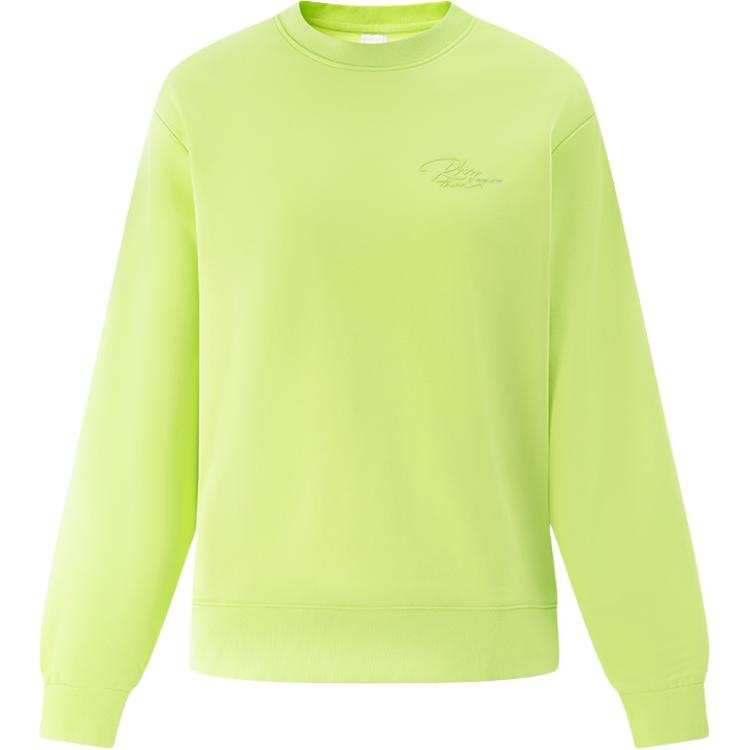 Mizuno RHYTHM Sports Lifestyle, Crew Neck Fleece Lined Fashion Versatile Thermal Long Sleeved Sweatshirt Women's