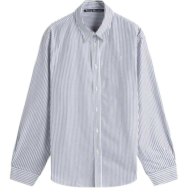 Acne Studios Acne Studios Striped Curved Hem Shirt