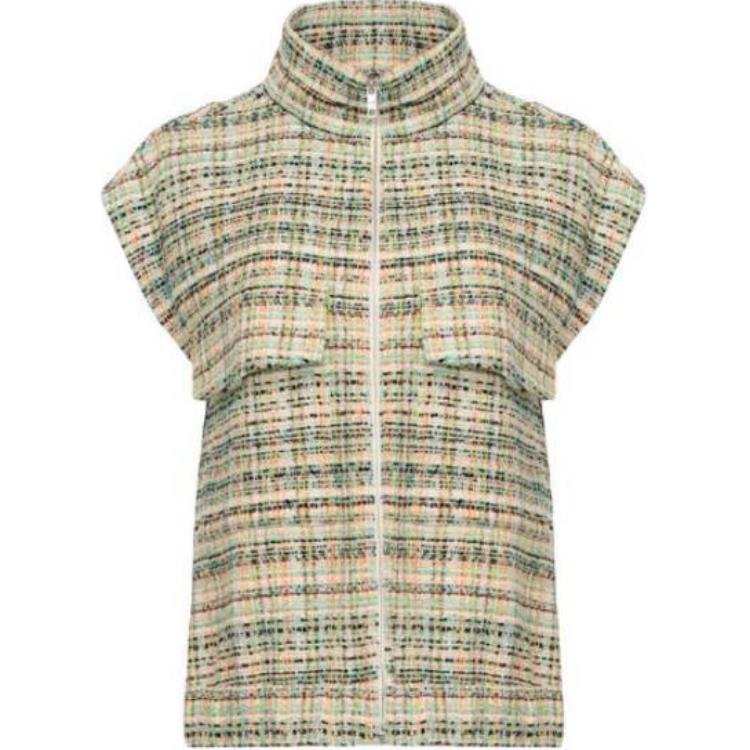 HUGO BOSS Vests Women's Green Stand Collar Moderate Other