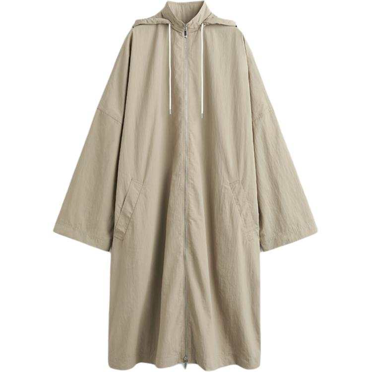 TOTEME Totême Zip Up Hooded Drawstring Coat