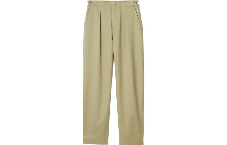 Burberry 【Previous Season】Petite box-pleat cotton trousers
