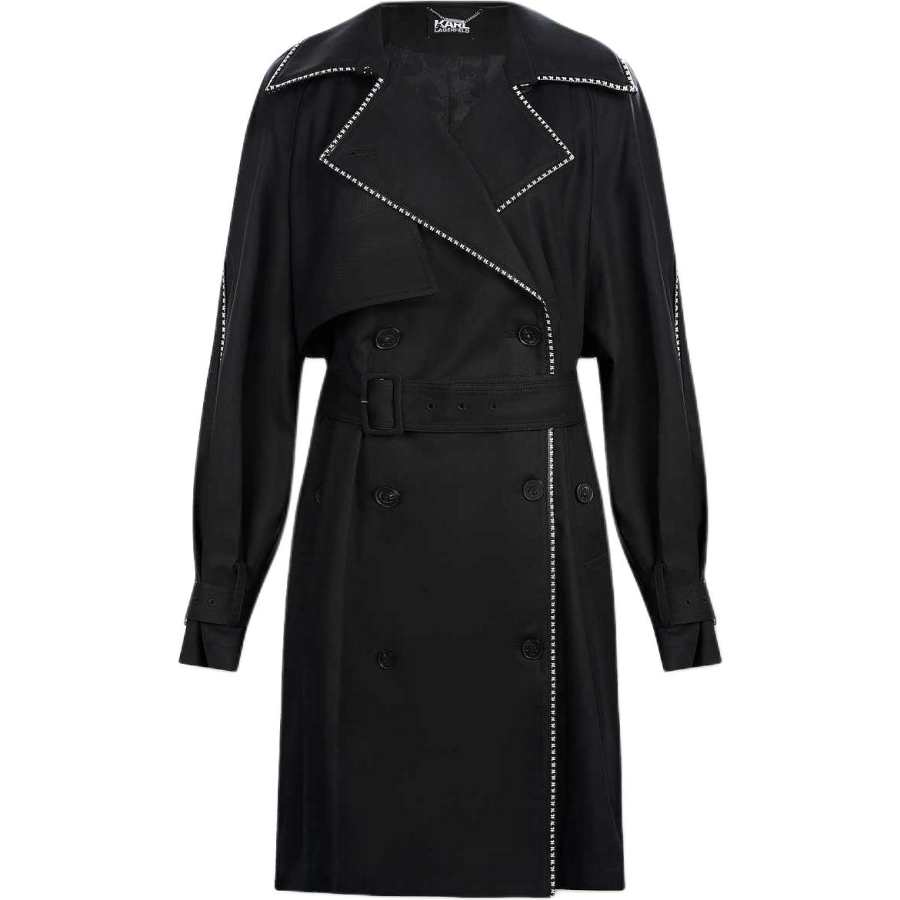 KARL LAGERFELD / Karl Lagerfeld Jeans Trench Coat Women's Black