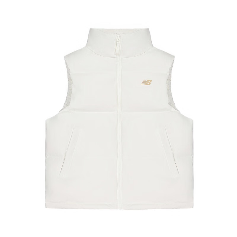 New Balance New Balance Vests Women's White Stand Collar Moderate Other