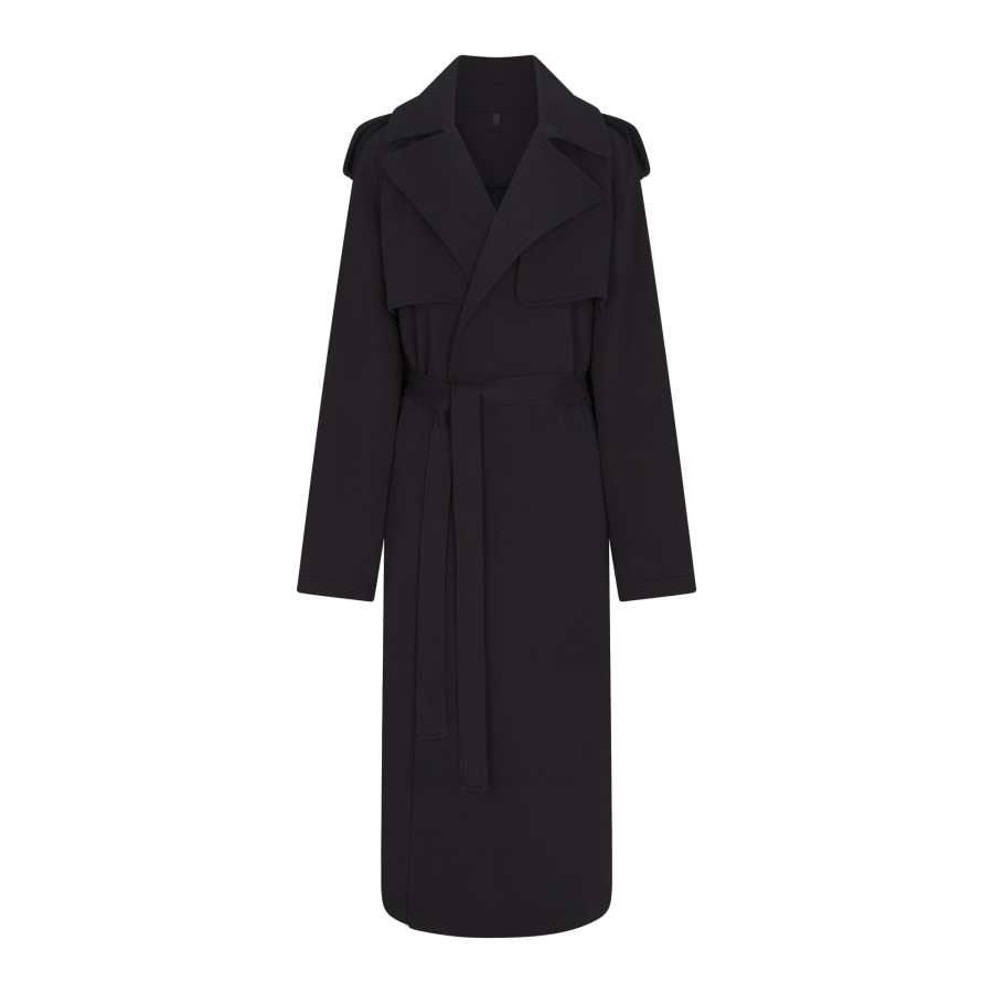 Skims SS25 Coats Women's Washed Onyx/Washed Agate Lapel Moderate